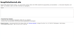 Desktop Screenshot of kopfstehend.de