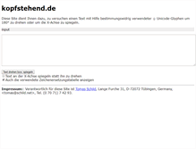 Tablet Screenshot of kopfstehend.de